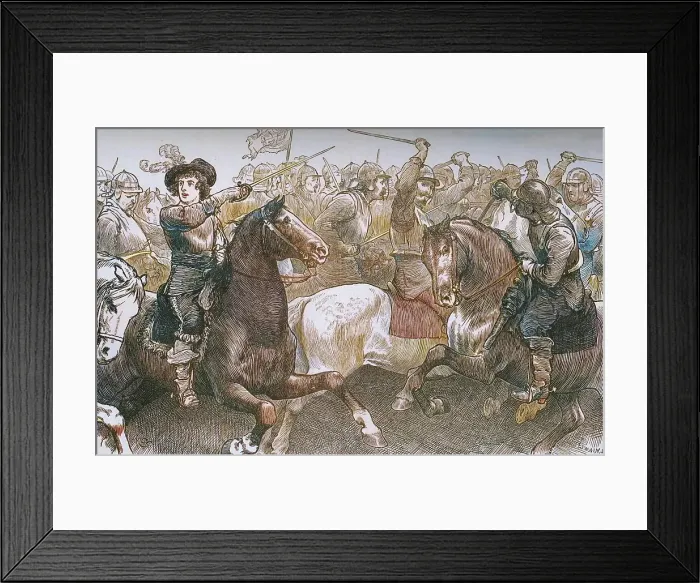 Framed Print : Prince Rupert at Edgehill, 23 October 1642, (c1880). Creator: Unknown. Prince Rupert at Edgehill, 23 October 1642, (c1880). Creator: Unknown Framed Print : Prince Rupert at Edgehill, 23 October 1642, (c1880). Creator: Unknown. Prince Rupert at Edgehill, 23 October 1642, (c1880). Creator: Unknown
