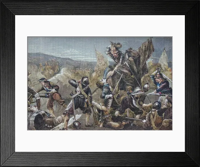 Framed Print : The Battle of Naseby, 14 June 1645, (c1880). Creator: Unknown. The Battle of Naseby, 14 June 1645, (c1880). Creator: Unknown Framed Print : The Battle of Naseby, 14 June 1645, (c1880). Creator: Unknown. The Battle of Naseby, 14 June 1645, (c1880). Creator: Unknown