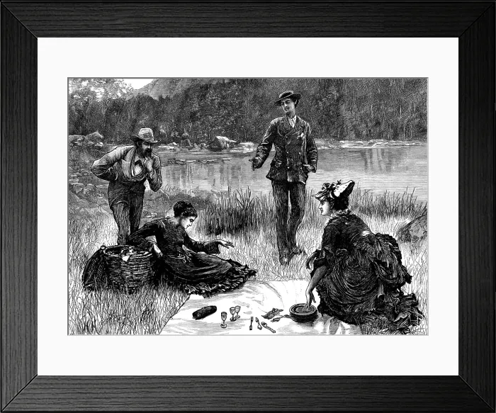 Framed Print : Tita's Wager, drawn by H. Herkomer, 1873. Creator: Joseph Swain. Tita's Wager, drawn by H. Herkomer, 1873. Creator: Joseph Swain Framed Print : Tita's Wager, drawn by H. Herkomer, 1873. Creator: Joseph Swain. Tita's Wager, drawn by H. Herkomer, 1873. Creator: Joseph Swain