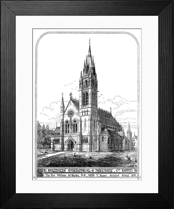 Framed Print : St. Colman's Cathedral, Dromore, Co. Down, 1873. Creator: Unknown. St. Colman's Cathedral, Dromore, Co. Down, 1873. Creator: Unknown Framed Print : St. Colman's Cathedral, Dromore, Co. Down, 1873. Creator: Unknown. St. Colman's Cathedral, Dromore, Co. Down, 1873. Creator: Unknown