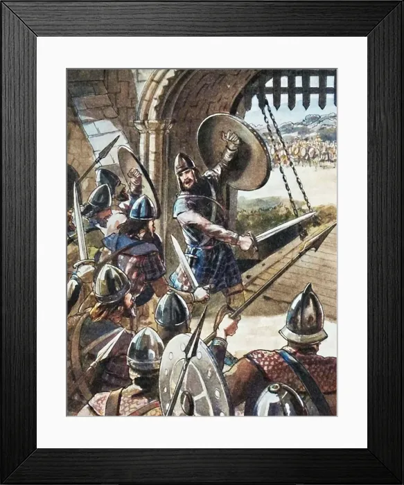 Framed Print : Macbeth was a dogged warrior, c1934. Creator: Unknown. Macbeth was a dogged warrior, c1934. Creator: Unknown Framed Print : Macbeth was a dogged warrior, c1934. Creator: Unknown. Macbeth was a dogged warrior, c1934. Creator: Unknown