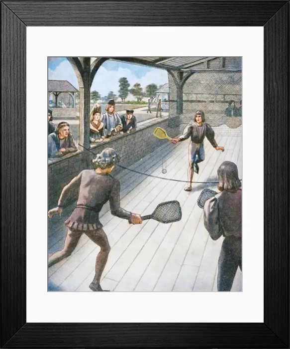 Framed Print : Tennis in the Days of the Tudors, c1934. Creator: Unknown. Tennis in the Days of the Tudors, c1934. Creator: Unknown Framed Print : Tennis in the Days of the Tudors, c1934. Creator: Unknown. Tennis in the Days of the Tudors, c1934. Creator: Unknown