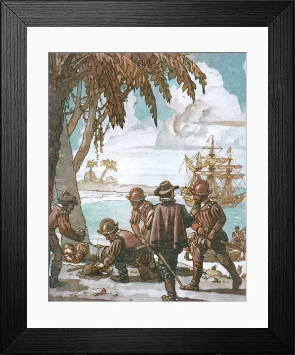 Framed Print : Drake's Great Surprise for a Sleeping Man, c1934. Creator: Unknown. Drake's Great Surprise for a Sleeping Man, c1934. Creator: Unknown Framed Print : Drake's Great Surprise for a Sleeping Man, c1934. Creator: Unknown. Drake's Great Surprise for a Sleeping Man, c1934. Creator: Unknown