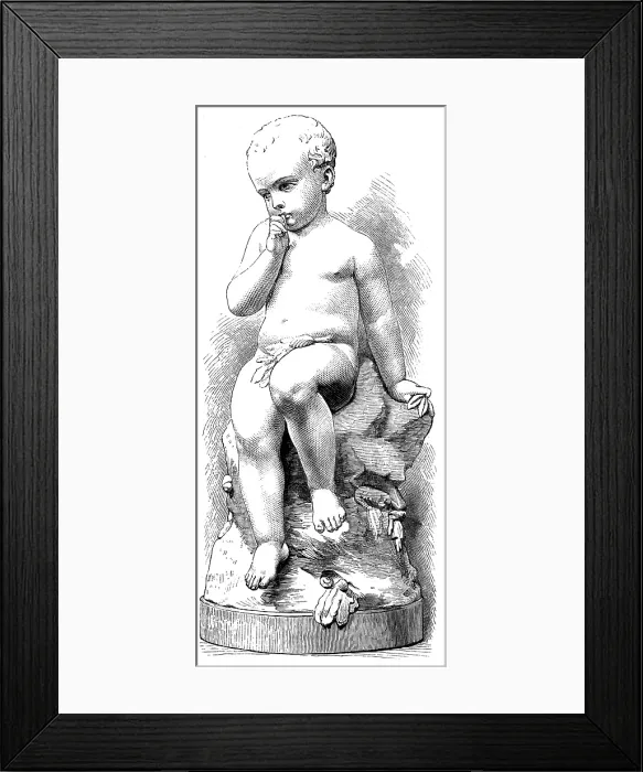 Framed Print : Master Tom, by J. Durham, A.R.A. 1873. Creator: Unknown Framed Print : Master Tom, by J. Durham, A.R.A. 1873. Creator: Unknown