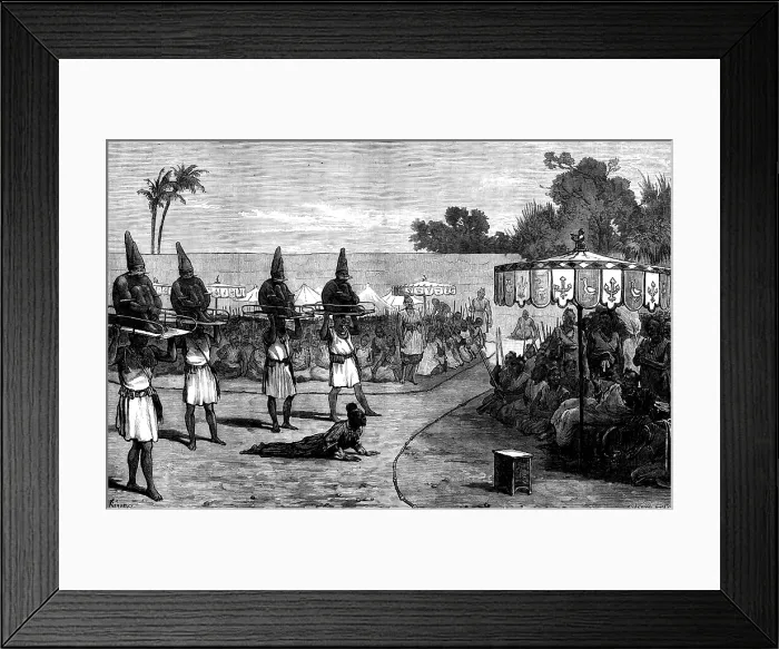 Framed Print : Victims of the Mem-Hoo-Who, Dahomey, 1873. Creator: F Wentworth Framed Print : Victims of the Mem-Hoo-Who, Dahomey, 1873. Creator: F Wentworth