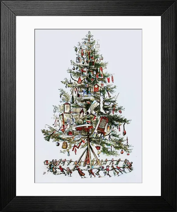 Framed Print : The Children Danced Gayly Around The Tree, 1882. Creator: Unknown. The Children Danced Gayly Around The Tree, 1882. Creator: Unknown Framed Print : The Children Danced Gayly Around The Tree, 1882. Creator: Unknown. The Children Danced Gayly Around The Tree, 1882. Creator: Unknown