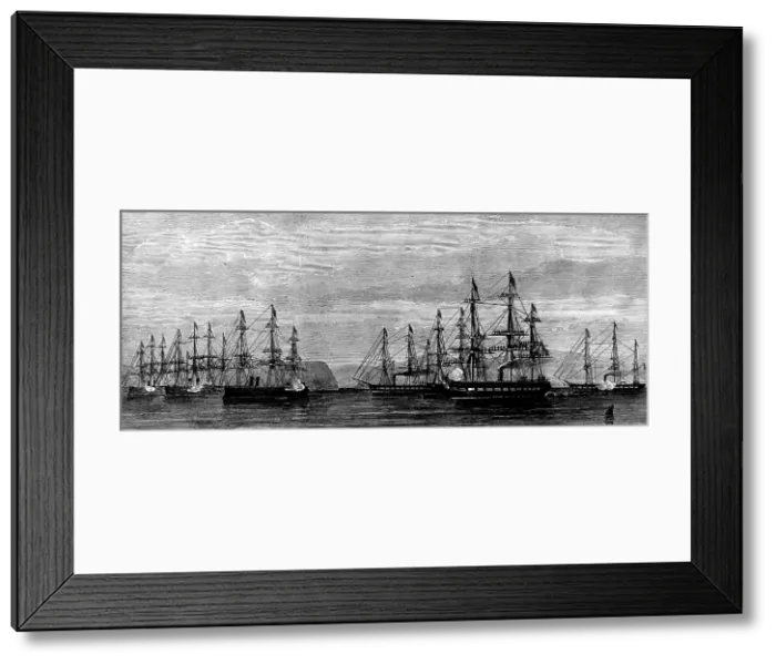 Framed Print : The Coronation in Norway: arrival of the Queen at Orland, 1873. Creator: Unknown Framed Print : The Coronation in Norway: arrival of the Queen at Orland, 1873. Creator: Unknown