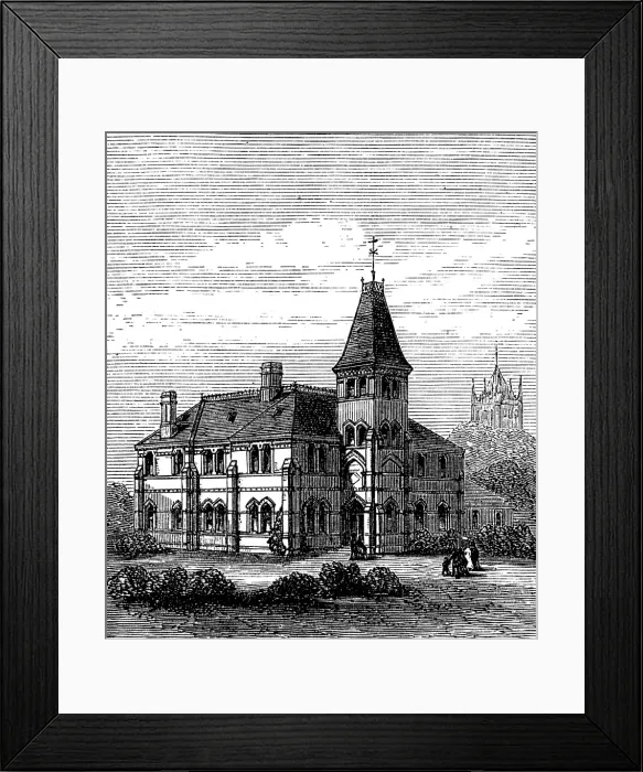 Framed Print : North Cambridgeshire Cottage Hospital, Wisbech, 1873. Creator: Unknown Framed Print : North Cambridgeshire Cottage Hospital, Wisbech, 1873. Creator: Unknown