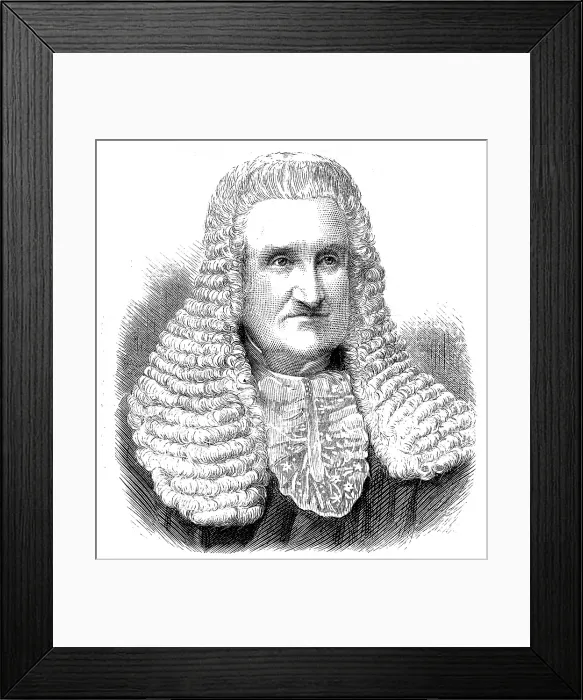 Framed Print : Vice-Chancellor Charles Hall, 1873. Creator: Unknown Framed Print : Vice-Chancellor Charles Hall, 1873. Creator: Unknown