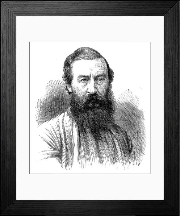 Framed Print : Sir Samuel White Baker, F.R.S. 1873. Creator: Unknown Framed Print : Sir Samuel White Baker, F.R.S. 1873. Creator: Unknown