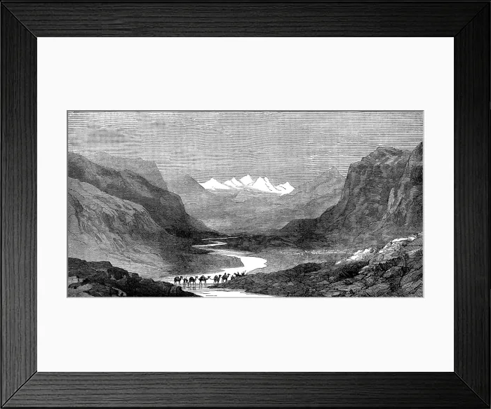 Framed Print : The Karakoram Pass, from Cashmere to Yarkand, 1873. Creator: Unknown Framed Print : The Karakoram Pass, from Cashmere to Yarkand, 1873. Creator: Unknown