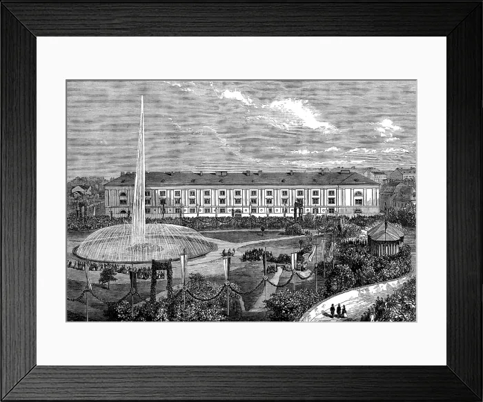 Framed Print : Opening of the new City Water-Works at Vienna, 1873. Creator: Unknown