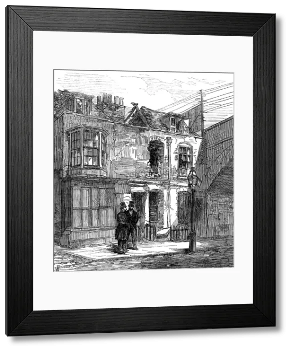 Framed Print : Scene of the firework explosion in Lambeth, 1873. Creator: Unknown Framed Print : Scene of the firework explosion in Lambeth, 1873. Creator: Unknown