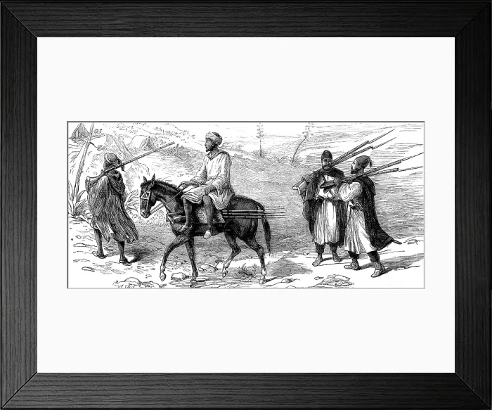 Framed Print : Preservers of the peace in Morocco, 1873. Creator: Unknown Framed Print : Preservers of the peace in Morocco, 1873. Creator: Unknown