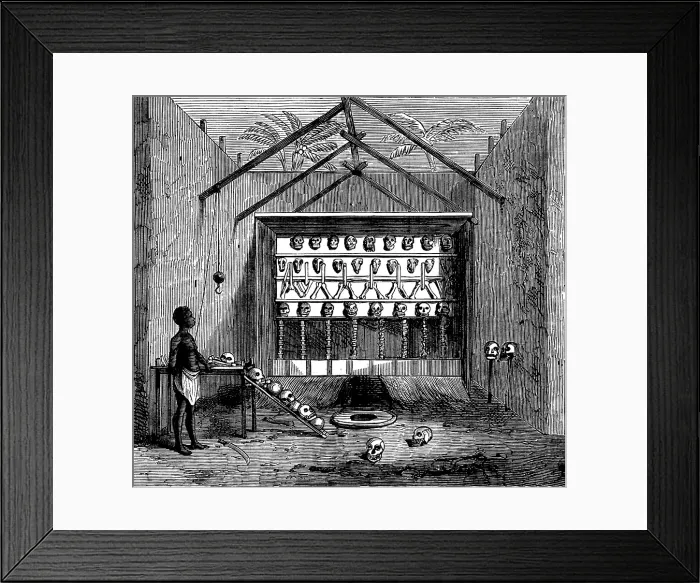 Framed Print : The Gold Coast and Ashantee War: Ju-Ju House, 1873. Creator: Unknown