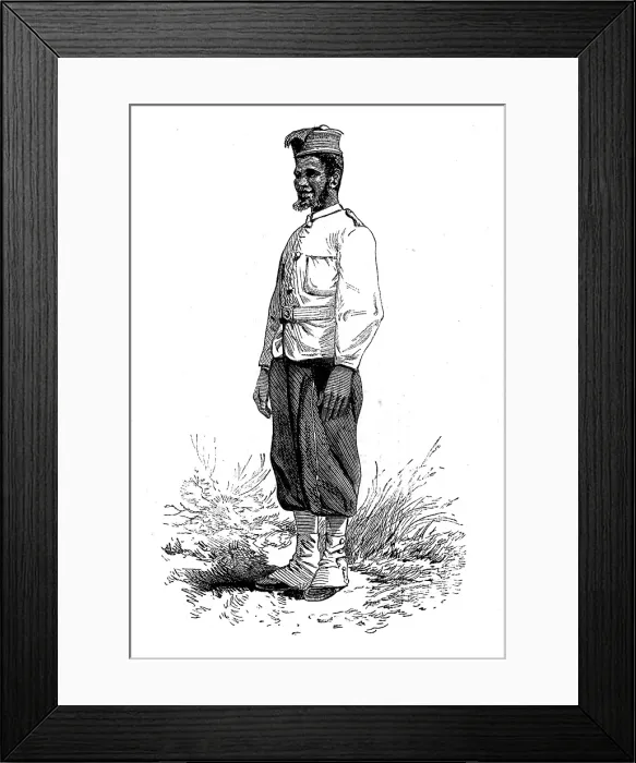 Framed Print : The Ashantee War: uniform for the soldiers of the expedition, 1873. Creator: Unknown Framed Print : The Ashantee War: uniform for the soldiers of the expedition, 1873. Creator: Unknown