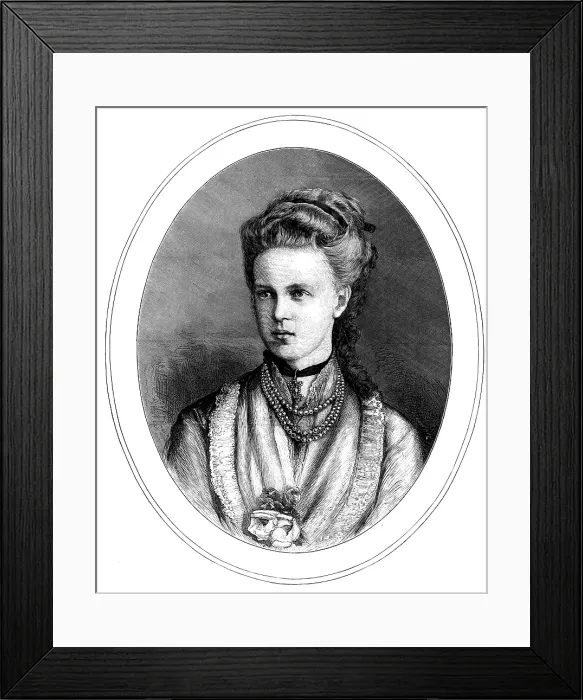 Framed Print : The Grand Duchess Maria Alexandrovna of Russia, 1873. Creator: Unknown Framed Print : The Grand Duchess Maria Alexandrovna of Russia, 1873. Creator: Unknown