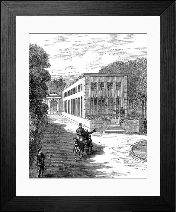 Framed Print : Trianon-sous-Bois, where Marshal Bazaine is detained a prisoner, 1873. Creator: Unknown Framed Print : Trianon-sous-Bois, where Marshal Bazaine is detained a prisoner, 1873. Creator: Unknown