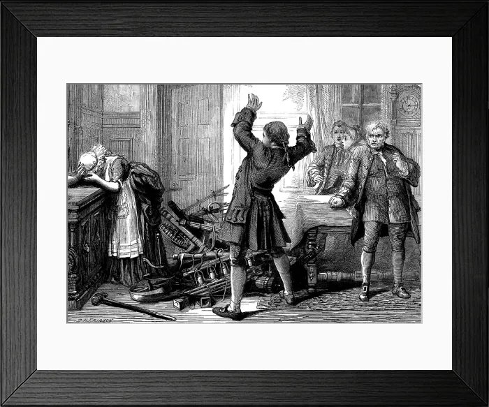 Framed Print : Scene from Arkwright's Wife, at the Globe Theatre, 1873. Creator: Unknown. Scene from Arkwright's Wife, at the Globe Theatre, 1873. Creator: Unknown Framed Print : Scene from Arkwright's Wife, at the Globe Theatre, 1873. Creator: Unknown. Scene from Arkwright's Wife, at the Globe Theatre, 1873. Creator: Unknown