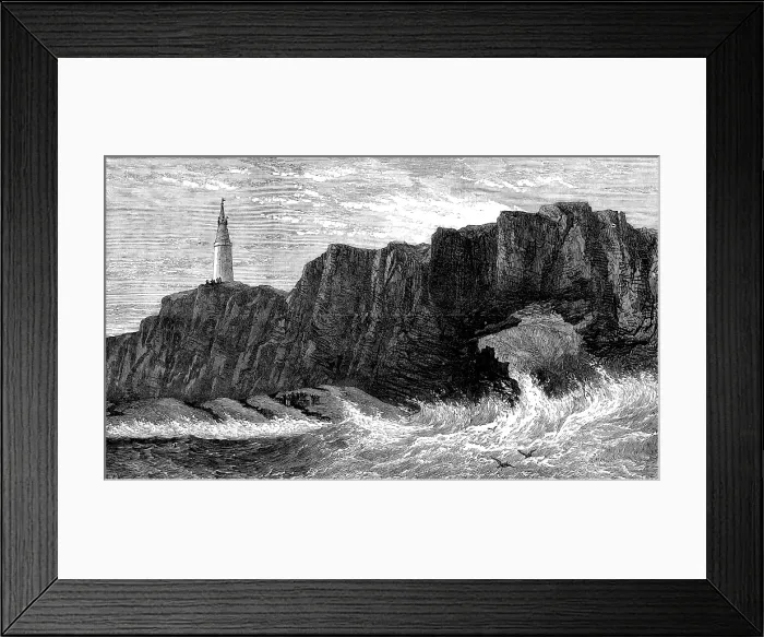 Framed Print : Boca do Inferno, scene of the accident to the Queen of Portugal and her children, 1873. Creator: RCH Framed Print : Boca do Inferno, scene of the accident to the Queen of Portugal and her children, 1873. Creator: RCH