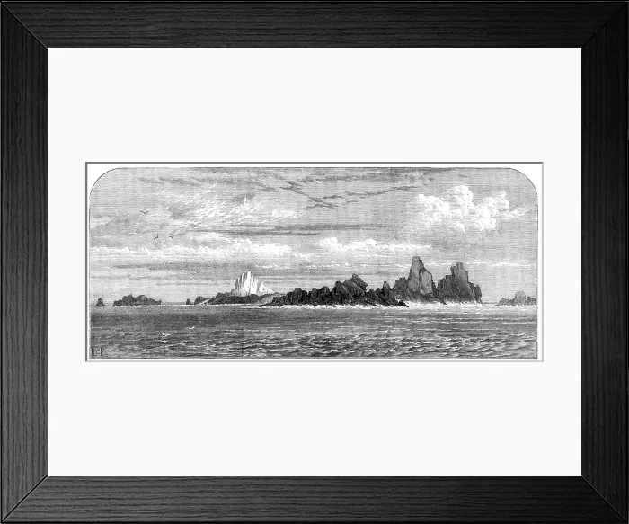 Framed Print : The Voyage of H.M.S. Challenger: St. Paul's Rocks, from the east, 1873. Creator: RCH. The Voyage of H.M.S. Challenger: St. Paul's Rocks, from the east, 1873. Creator: RCH Framed Print : The Voyage of H.M.S. Challenger: St. Paul's Rocks, from the east, 1873. Creator: RCH. The Voyage of H.M.S. Challenger: St. Paul's Rocks, from the east, 1873. Creator: RCH