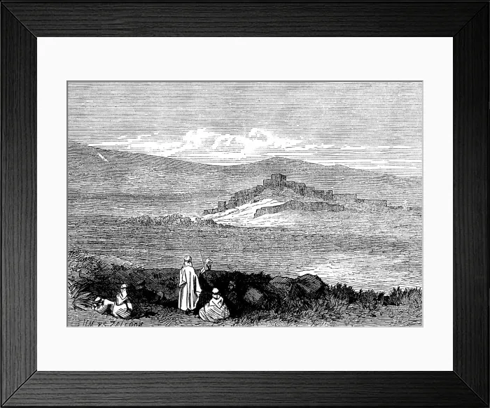 Framed Print : The Giant Cities of Bashan - Um es Zeitoon, 1873. Creator: Unknown Framed Print : The Giant Cities of Bashan - Um es Zeitoon, 1873. Creator: Unknown