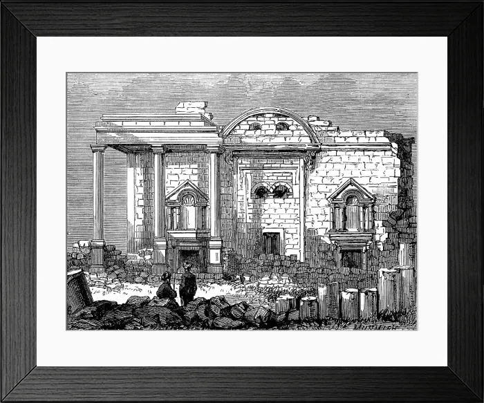 Framed Print : The Giant Cities of Bashan - Musmieh, 1873. Creator: Unknown Framed Print : The Giant Cities of Bashan - Musmieh, 1873. Creator: Unknown