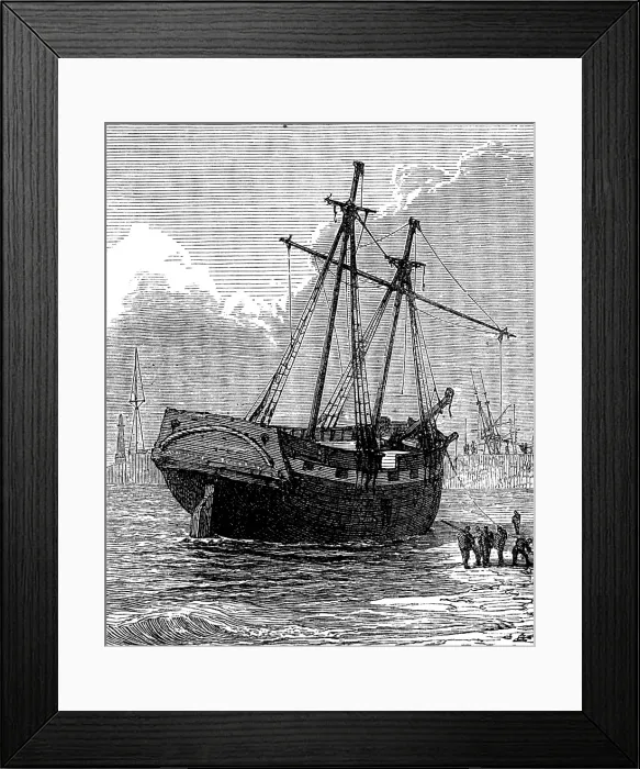 Framed Print : The natural death of an old collier, 1873. Creator: Unknown