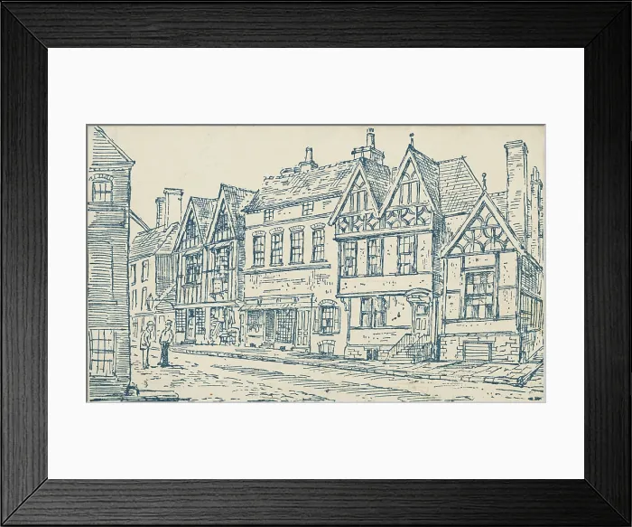 Framed Print : Temperance Hall, exterior, 1885. Creator: Unknown Framed Print : Temperance Hall, exterior, 1885. Creator: Unknown