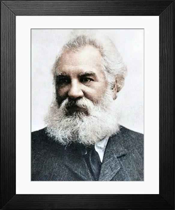 Framed Print : Alexander Graham Bell (1847-1922), Scottish-born American inventor, 1907. Creator: Unknown Framed Print : Alexander Graham Bell (1847-1922), Scottish-born American inventor, 1907. Creator: Unknown