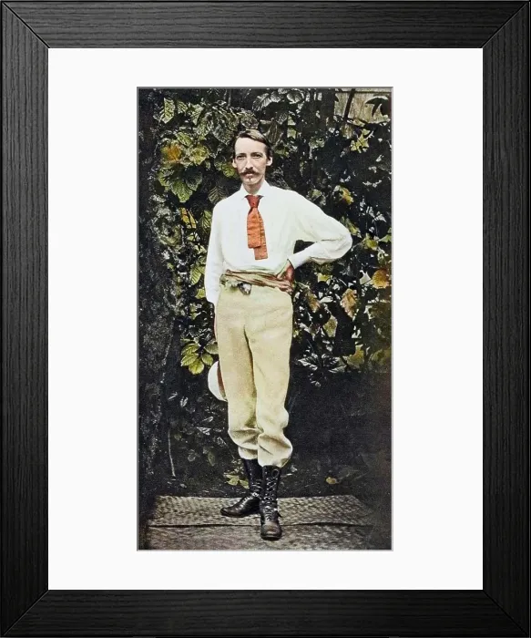 Framed Print : Robert Louis Stevenson in Samoa, c1890. Creator: Unknown Framed Print : Robert Louis Stevenson in Samoa, c1890. Creator: Unknown