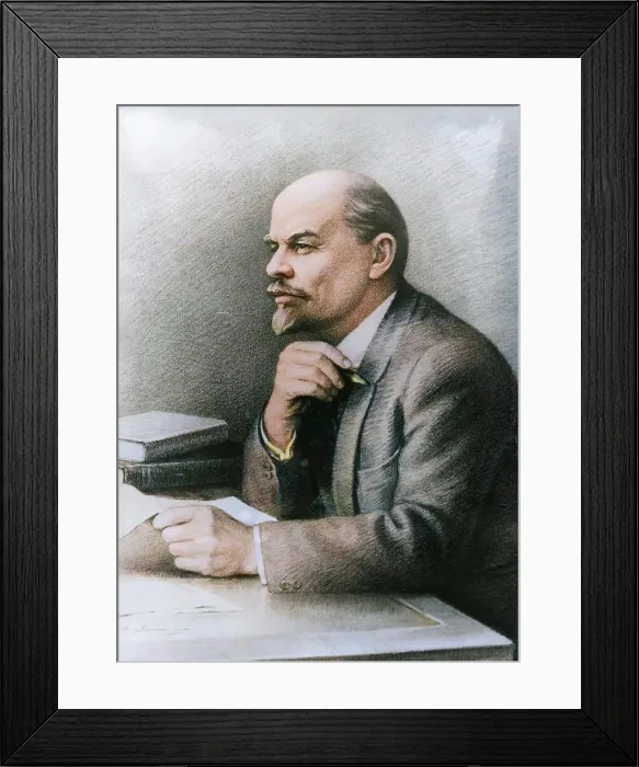 Framed Print : Vladimir Ilich Ulyanov (Lenin), Russian Bolshevik revolutionary and politician. Creator: Unknown Framed Print : Vladimir Ilich Ulyanov (Lenin), Russian Bolshevik revolutionary and politician. Creator: Unknown