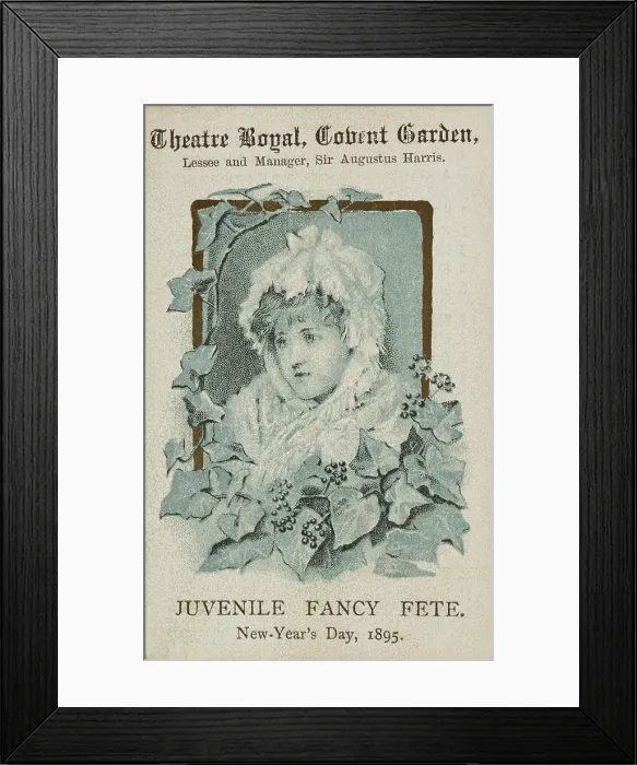 Framed Print : Juvenile Fancy Fete at the Theatre Royal, Covent Garden, New Year's Day, 1895 Framed Print : Juvenile Fancy Fete at the Theatre Royal, Covent Garden, New Year's Day, 1895