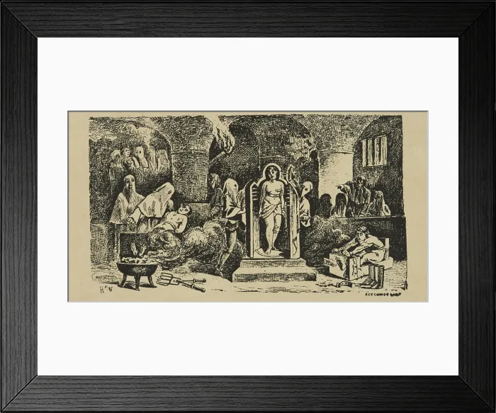 Framed Print : Chamber of Horrors, late 19th century. Creator: Unknown Framed Print : Chamber of Horrors, late 19th century. Creator: Unknown