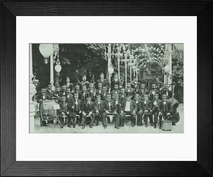Framed Print : The London Military Band at Kroll's Garden in Berlin, Germany, 1896. Creator: Unknown. The London Military Band at Kroll's Garden in Berlin, Germany, 1896. Creator: Unknown Framed Print : The London Military Band at Kroll's Garden in Berlin, Germany, 1896. Creator: Unknown. The London Military Band at Kroll's Garden in Berlin, Germany, 1896. Creator: Unknown