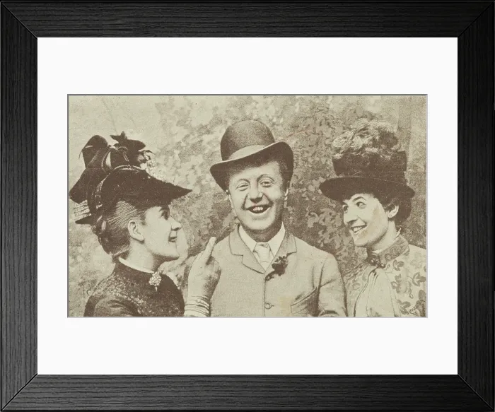 Framed Print : Harry Nicholls in 'Pleasure' at the Drury Lane theatre, late 19th century. Creator: Unknown Framed Print : Harry Nicholls in 'Pleasure' at the Drury Lane theatre, late 19th century. Creator: Unknown