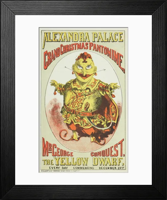 Framed Print : Grand Christmas Pantomime at the Alexandra Palace in London, 1876. Creator: Unknown Framed Print : Grand Christmas Pantomime at the Alexandra Palace in London, 1876. Creator: Unknown