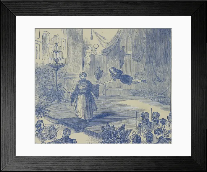 Framed Print : Fakir of Oolu and his Beautiful Entranced Girl, 1873. Creator: Unknown Framed Print : Fakir of Oolu and his Beautiful Entranced Girl, 1873. Creator: Unknown