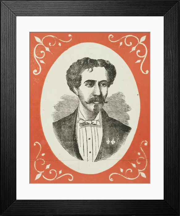Framed Print : Illusionist Professor Herrmann, 1872. Creator: Unknown Framed Print : Illusionist Professor Herrmann, 1872. Creator: Unknown