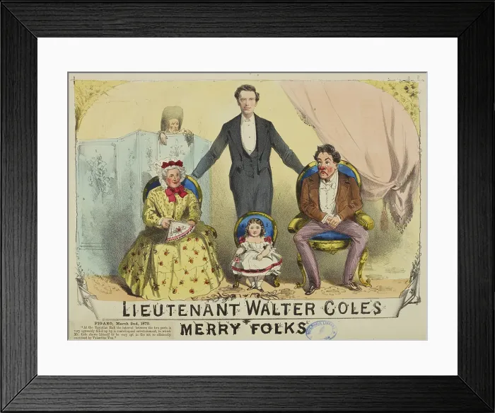 Framed Print : Lieutenant Walter Coles Merry Folks, 1872. Creator: Unknown Framed Print : Lieutenant Walter Coles Merry Folks, 1872. Creator: Unknown