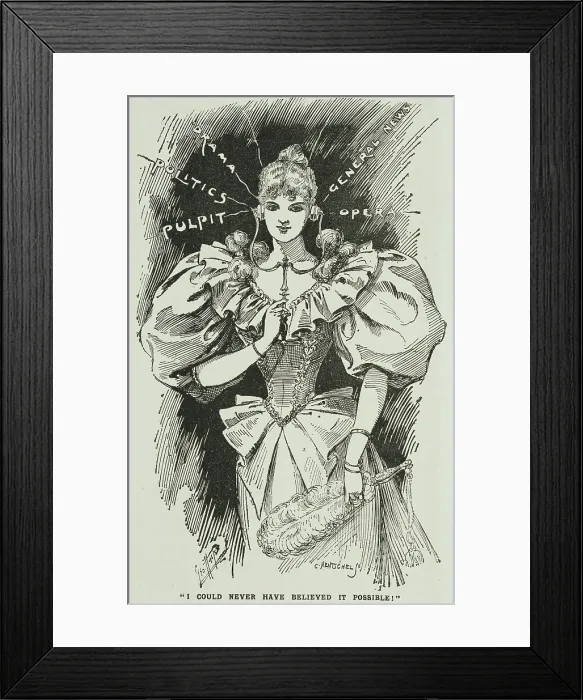 Framed Print : 'I Could Never Have Believed it Possible!', 1896. Creator: Carl Hentschel