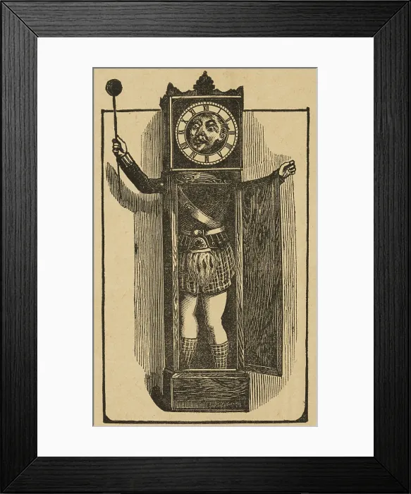 Framed Print : The Clock, at Middlesex Music Hall, 1888. Creator: Unknown Framed Print : The Clock, at Middlesex Music Hall, 1888. Creator: Unknown