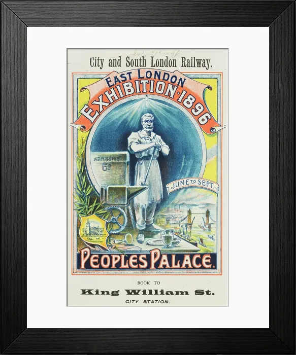 Framed Print : East London Exhibition at the Peoples Palace, 1896. Creator: Unknown Framed Print : East London Exhibition at the Peoples Palace, 1896. Creator: Unknown