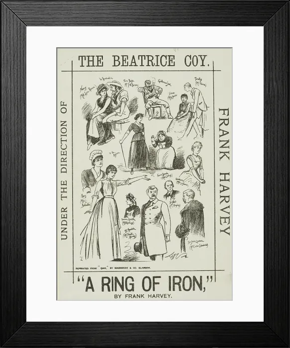Framed Print : 'A Ring of Iron', late 19th century. Creator: Unknown Framed Print : 'A Ring of Iron', late 19th century. Creator: Unknown