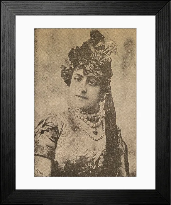 Framed Print : La Belle Fatma, 1887. Creator: Unknown Framed Print : La Belle Fatma, 1887. Creator: Unknown