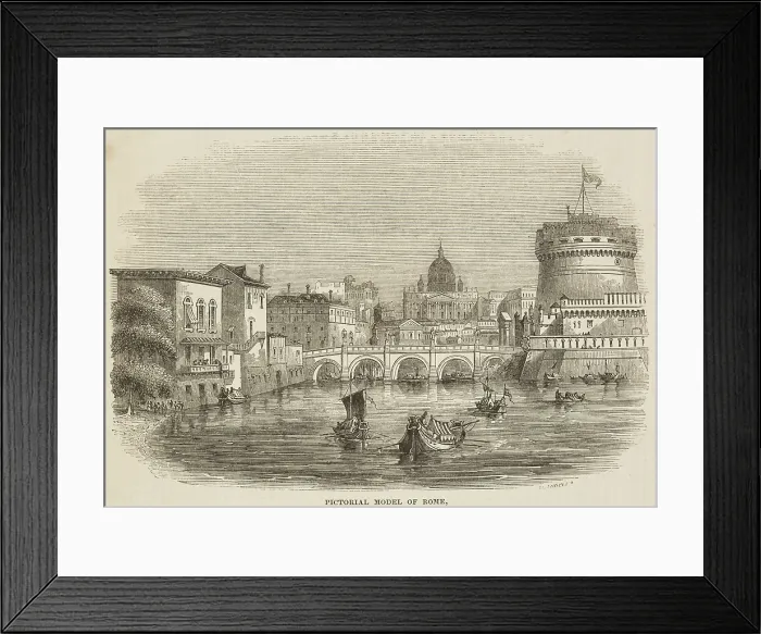 Framed Print : Pictorial Model of Rome, 1841. Creator: Unknown Framed Print : Pictorial Model of Rome, 1841. Creator: Unknown