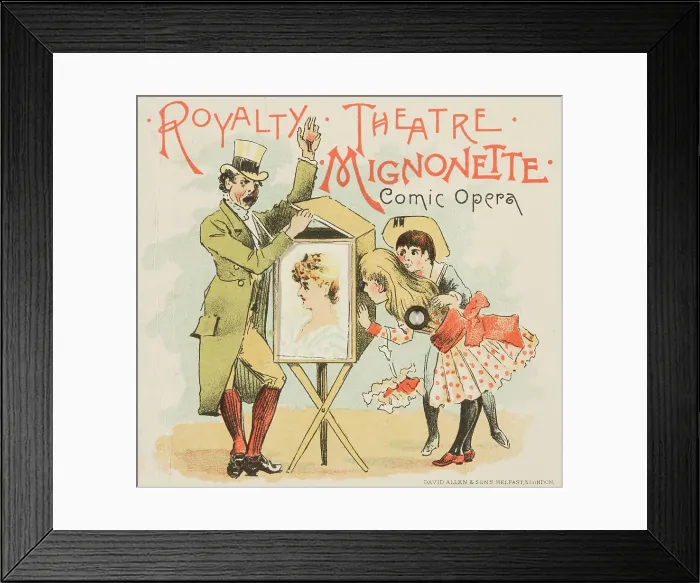 Framed Print : Royalty Theatre - Mignonette - Comic Opera, mid-late 19th century. Creator: Unknown Framed Print : Royalty Theatre - Mignonette - Comic Opera, mid-late 19th century. Creator: Unknown