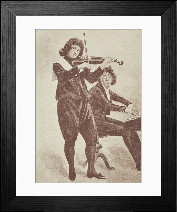Framed Print : Musicians in 'The Little Genius' at the Avenue Theatre, 1896. Creator: Unknown Framed Print : Musicians in 'The Little Genius' at the Avenue Theatre, 1896. Creator: Unknown