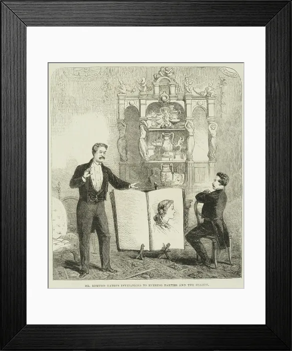 Framed Print : Mr Edmund Yates Invitations to Evening Parties and the Seaside, 1863. Creator: Unknown. Mr Edmund Yates Invitations to Evening Parties and the Seaside, 1863 Framed Print : Mr Edmund Yates Invitations to Evening Parties and the Seaside, 1863. Creator: Unknown. Mr Edmund Yates Invitations to Evening Parties and the Seaside, 1863