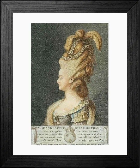 Framed Print : Marie Antoinette, Queen of France, 1783. Creator: Jean-Baptiste Isabey Framed Print : Marie Antoinette, Queen of France, 1783. Creator: Jean-Baptiste Isabey